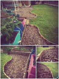Diy Pallet Wood Garden Edging 20 Creative Garden Bed Edging Ideas Projects Instructions Garden In The Woods Pallet Garden Backyard Farming