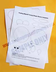 Printable is really a prepared to use item. Shape Bunny Paper Craft With Free Template Finding Myself Young
