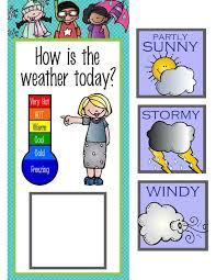 The Brainy Bunch Classroom Weather Chart School Stuff