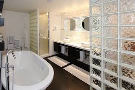 Using glass block in your bath can add much character, style and privacy. 19 Modern Spaces Featuring Glass Block