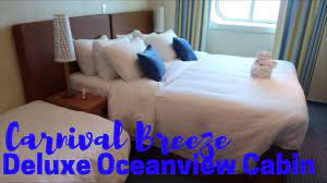 The carnival glory cruise ship cabins page is conveniently interlinked with its deck plans showing deck layouts combined. Carnival Breeze Deluxe Oceanview Cabin Tour Youtube