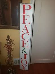 Check Out This Item In My Etsy Shop Https Www Etsy Com Listing 745333608 Peace Joy Porch Sign Rustic Reversible Porch Signs Entryway Signs Christmas Signs