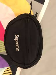 Supreme shoulder bag unboxing/review & legit checker (how to spot the fakes). Supreme Fw18 Fanny Pack Waist Bag Black Coudrua Men S Fashion Bags Wallets Sling Bags On Carousell