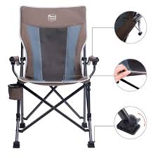 Timber Ridge Camping Chair Ergonomic High Back Support 300lbs With Carry Bag Folding Quad Chair Outdoor Heavy Du Outdoor Chairs Heavy Duty Chairs Camping Chair