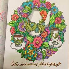 Have this book ready with a box full of colors and a glass of wine for when your wife comes home, and give her 30 minutes where she can, indeed, calm the f*ck down. Calm The F Ck Down An Irreverent Adult Coloring Book Adult Coloring Book Club