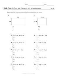 This Is A Single Worksheet And Answer Key For Calculating The Area And Perimeter Of Squar Area And Perimeter Area And Perimeter Worksheets Perimeter Worksheets