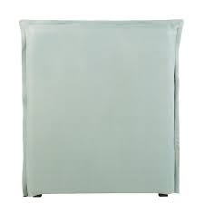 Housse De Tete De Lit 90 En Lin Lave Vert Jade Tete De Lit 90