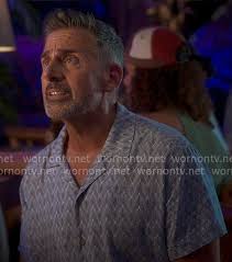 WornOnTV: Nick's blue printed shirt