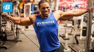 The difference is slight in the way you rotate the dumbbells over your head as you perform the arnold press. Building Boulder Shoulders Lawrence Ballenger Shoulder Workout Youtube