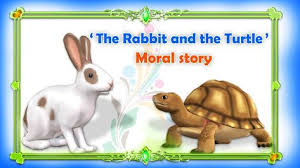 The Rabbit And The Turtle Moral Story Hare And Tortoise English Stories English Story Moral Stories Stories For Kids