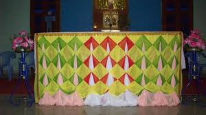 Church altar decoration with cloth. 18 Amazing Church Decoration In India Youtube