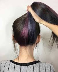 Wine Red Unpredictable Light Purple Underneath Hair Color Underneath Purple Underneath Hair Under Hair Color