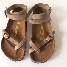 Birkenstock Ankle Strap Sandals Birkenstock Yara Ankle Strap Sandal 8 Brown Leather Sandals Shoes Ankle Strap Sandals