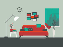 Removing the background from an image doesn't have to be no design skills? Home Interior Of Living Room Vector Illustration By Microvector Thehungryjpeg Com