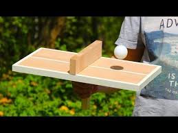 Diy Ping Pong Table Tennis Game For One Person Youtube Ping Pong Table Tennis Table Tennis Game Ping Pong