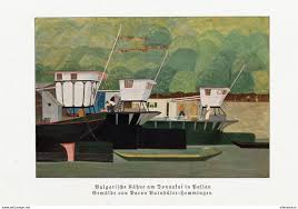 Bulgarische Kahne Auf Donaukai In Passau Nach Einem Gemalde Von Baron Barnbule Druck Entnommen Aus Zeitschrift 1933 Zu Verkaufen Auf Delcampe Einfache Gemalde Idee Farbe Gemalde