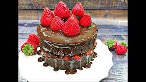 Stir in the buttermilk until smooth. Strawberry Chocolate Cake Recipe Easy Chocolate Cake Recipe Youtube