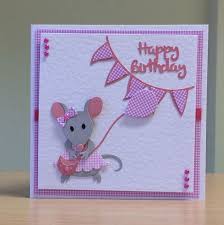 Easy Handmade Birthday Cards For Brother From Sister Birthday Card Cute Mouse Birthday Card For Children Kids Women Men Daughter Son Nephew Niece Sister Brother Friend Handmade Kinderen Verjaardagskaarten Kaarten Maken Kaarten