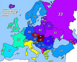 A, b, c, d, e, f, g, h, i, j, k, l, m, n, o, p, q, r, s, t, u, v, w, x, y, z. Simon Kuestenmacher On Twitter Map Shows Number Of Letters In Each Alphabet Across Europe Hungary Has Twice As Many As Italy Source Https T Co Ueixzagjzo Https T Co Cgkjj9tzgd Twitter