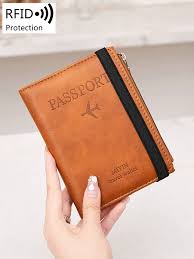 MIYIN Miyin Portefeuille Passeport Pliable Multifonctionnel À La Mode Pour  Hommes Et Femmes, Porte-cartes Mince En Pu, Porte-cartes Rfid Bloquant La  Carte, Couverture De Passeport Portable Légère Et Protecteur, Accessoires  De Voyage,