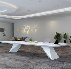 China Factory Modern Beauty Meeting Table 14 Person Conference Table Commercial Design In 2020 Conference Room Design Meeting Room Table Design Office Table Design