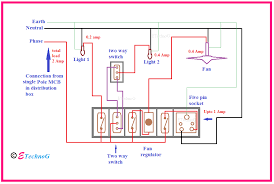 Motion detectors the motion detectors installed in locations throughout the house were any intrusion into the home can be detected. Wiring Diagram For House With Mcb Rating Selection Guide Etechnog