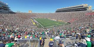 notre dame stadium section 122 rateyourseats com