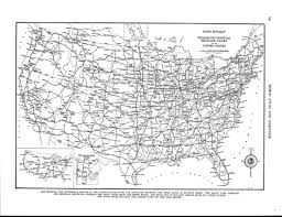 United States Transcontinental Mileage Chart 1940s Car