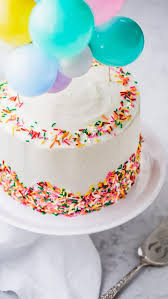 Homemade Funfetti Cake With Vanilla Buttercream Studio Baked Funfetti Cake Cake Homemade Birthday Cakes