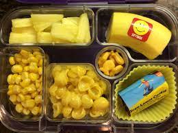Yellow Day At Preschool Preschool Food Kids Lunch Kid Friendly Meals