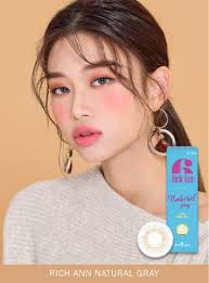 DAILY Rich Ann Natural Gray (6pcs) 1Day G.DIA 12.0mm korean circle lenses  online shop LENSPOP