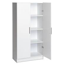 Prepac 32 In Elite Storage Cabinet Wes 3264 The Home Depot White Storage Cabinets Storage Cabinets Metal Storage Cabinets