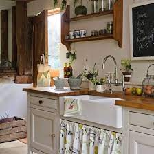 Farmhouse Sink Small Country Kitchens Rustic Kitchen Country Kitchen Designs