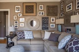 How To Decorate Above A Corner Sectional Sofa 3 Simple Pretty Ideas Wall Decor Living Room Gallery Wall Living Room Living Room Wall