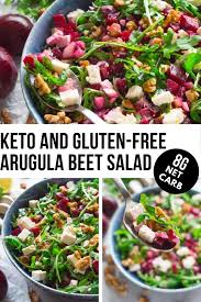 Arugula Beet Salad With Feta And Walnuts Beet Salad Beet Salad With Feta Beetroot Salad