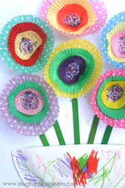 Choose three large pieces of tissue paper. Cupcake Paper Flowers Laughing Kids Learn
