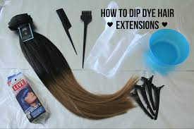 Blonde into brown clip in hair extensions. How To Dip Dye Hair Extensions Zala Clip In Hair Extensions