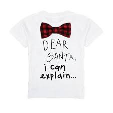 Maybe you would like to learn more about one of these? Noah S Boytique Noah S Boytique Toddler Boy Christmas Outfit Dear Santa I Can Explain Buffalo Plaid Bow Tie Short Sleeve Shirt 2 3t Walmart Com Walmart Com