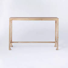 Belmont Shore Curved Foot Console Table Gray Wash Threshold Designed With Studio Mcgee In 2020 Console Table Wood Accent Table Entryway Console Table