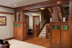 Stained Wood Crown Molding Design Pictures Remodel Decor And Ideas Craftsman Home Interiors Bungalow Style Craftsman Style Interiors