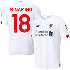 The wait is finally over. New Balance Liverpool Away Minamino 18 Jersey 2019 2020 Official Premier League Printing