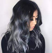 Love This Dark Gray Silver Black Hair Ombre Grey Ombre Hair Ombre Hair Color