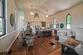 The baptismal tank is now a shower. Chris Kauffman S Converted Church House For Sale Hooked On Houses