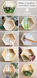 How to make a vertical succulent wall garden. Diy Modern Vertical Succulent Planter Succulent Planter Diy Succulent Frame Vertical Succulent Gardens