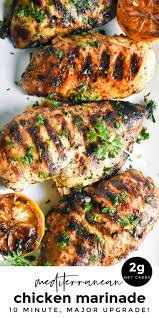 Mediterranean Chicken Marinade Low Carb Recipe Yummy Chicken Recipes Paleo Chicken Recipes Chicken Marinades
