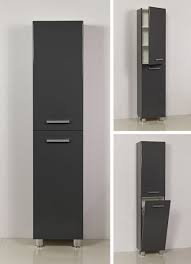 Informiere dich über neue schrank mit wäschekorb. Quentis Tango Hochschrank Stehend Inkl Waschekorb Anthrazit Quentis Badmobelshop
