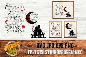 Handwritten love you moon back valentine stock vector (royalty free) 378702085. Once Upon A Time Moon Svg Png Eps 210378 Cut Files Design Bundles