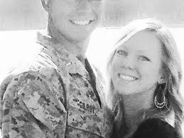 2nd Lt. Sean Gilroy and Amber Martin