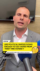 When asked by MaltaDaily about whether political parties are doing enough  to gain the trust of young voters, Abela focused