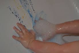 Cleaning stains in spa hot tubs we have a hotspring world flash hot tub and unfortunately the speakers have turned a horrid shade of beige. Food Color Bathtub Painting Simple Fun For Kids